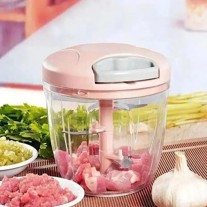 900/500ML GarlicChopper Manual Rotate Vegetable Cutter Choppers Slicer Fruit Garlic Crusher Kitchen Gadget Blenders Meat Grinder