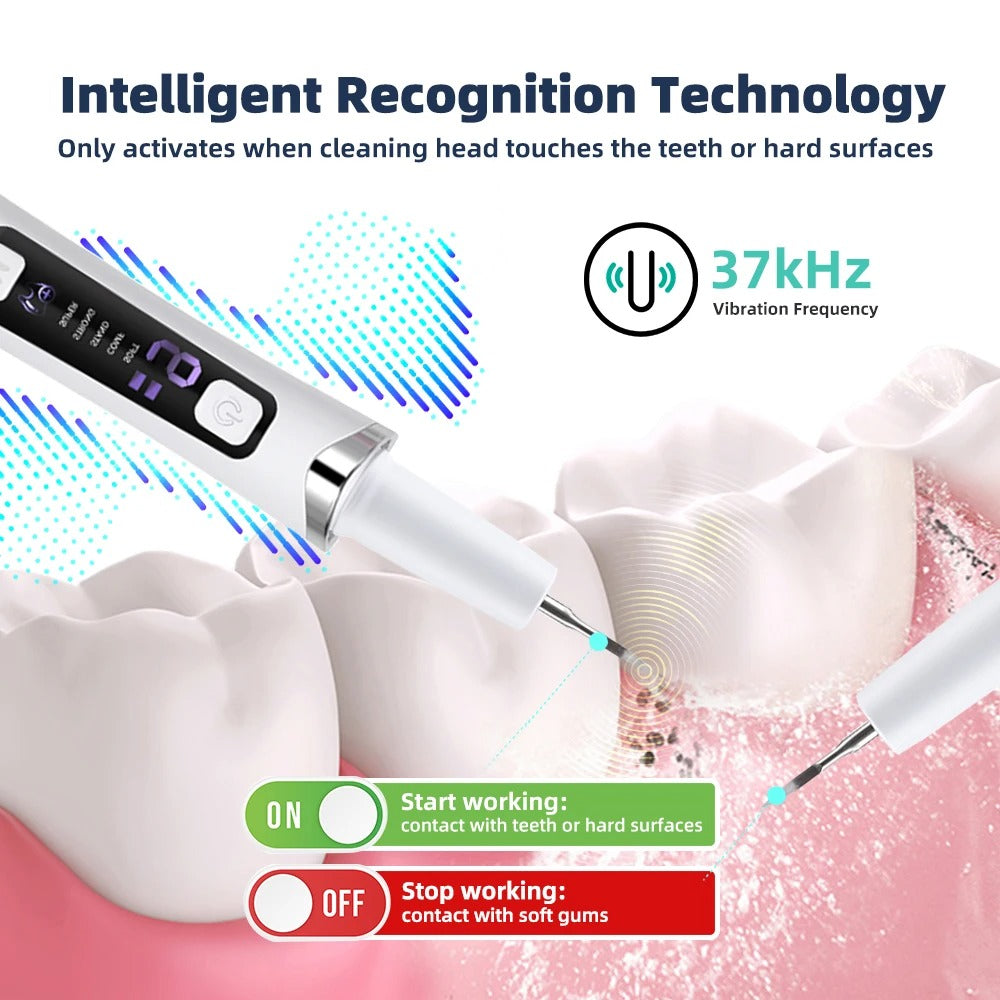 Electric Ultrasonic Dental Scaler 5 Modes Calculus Oral Tartar Remover Tooth Stain Cleaner Teeth Whitening Oral Care