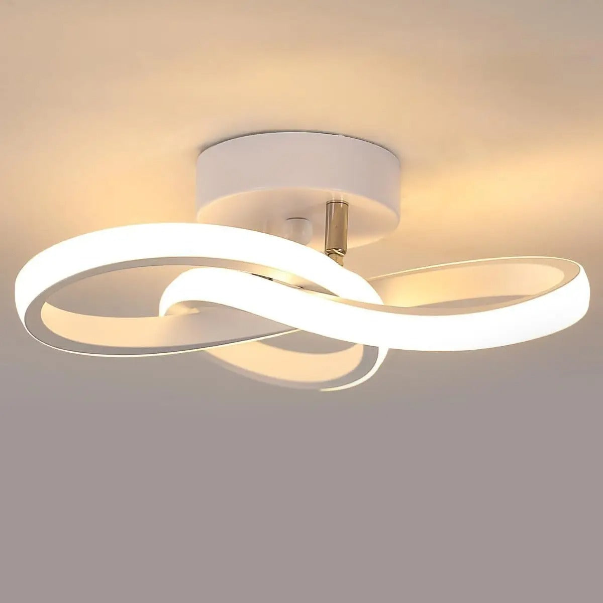 LED Ceiling Light, Modern Ceiling Lamp 20W 2200LM White Ceiling Lamp for Kitchen, Hallway, Bedroom, Switch Control