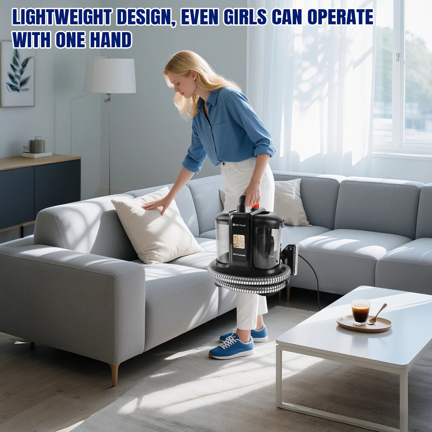 Home Design Spot Cleaner, Fabric, Stain, Car Seats, Upholstery, Pet Messes, Sofa and Carpet Cleaning Machine