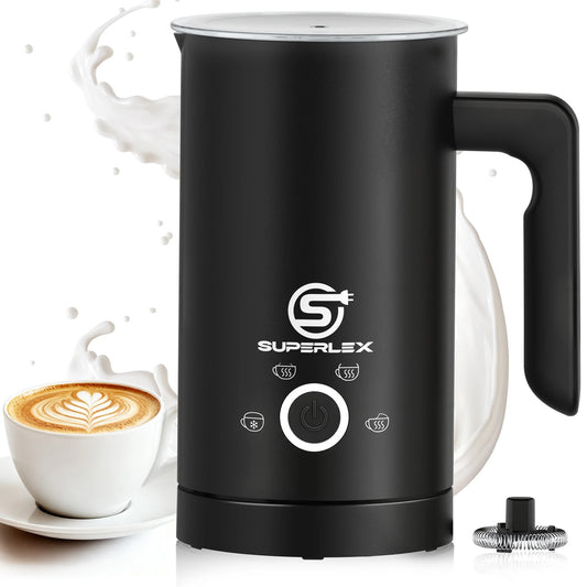 SUPERLEX 500W Electric Milk Frother 4in1 Milk Foamer for Cappuccino Coffee Latte Mixer heater Warmer Double Layer Insulation NEW