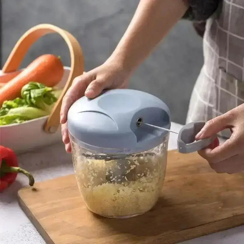 900/500ML GarlicChopper Manual Rotate Vegetable Cutter Choppers Slicer Fruit Garlic Crusher Kitchen Gadget Blenders Meat Grinder