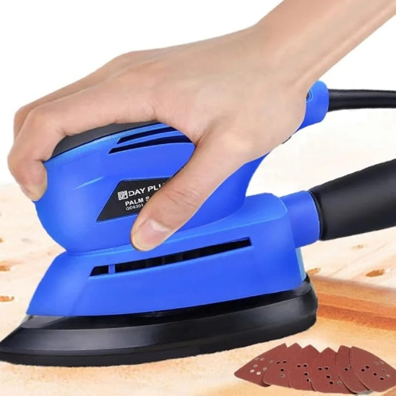 130W Detail Sander Handheld Electric Sander Palm Sander Mouse Sander Small Sanding Machine for Wood Wall Sanding Polishing
