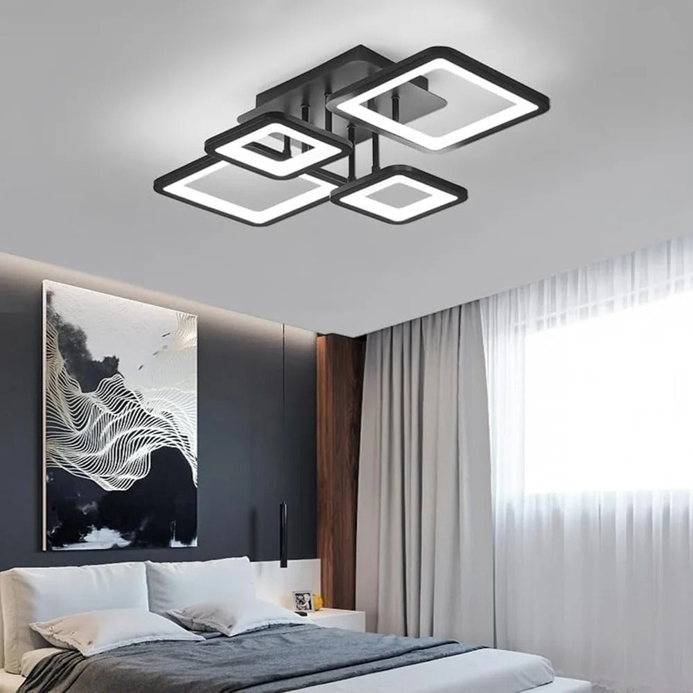 Modern LED Ceiling Light,54W Dimmable Ceiling Light with Remote Control Ceiling Lamp for Living Room