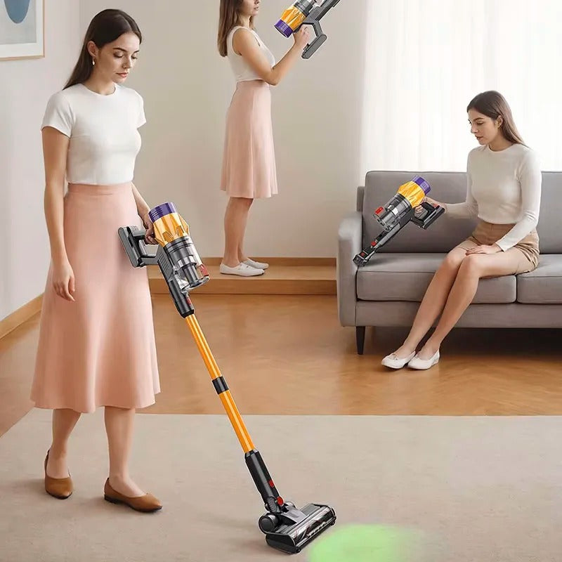 MPQU 50kPa 550W Wireless Vacuum Cleaner Touchscreen Removable Battery