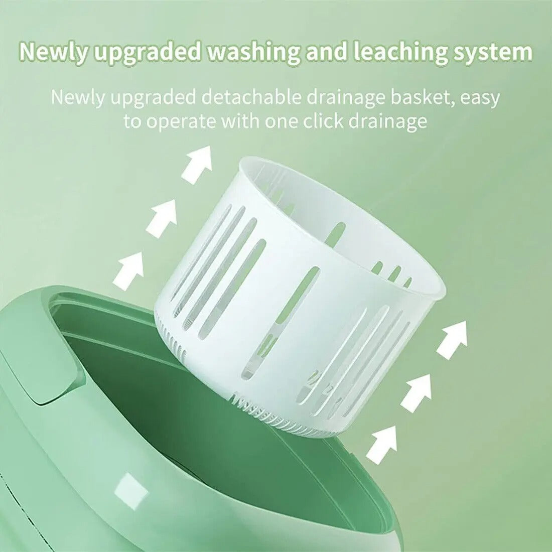 8L Portable Small Foldable Washing Machine with Spin Dryer For Socks Underwear Panties Washer Household Mini Washing Machine