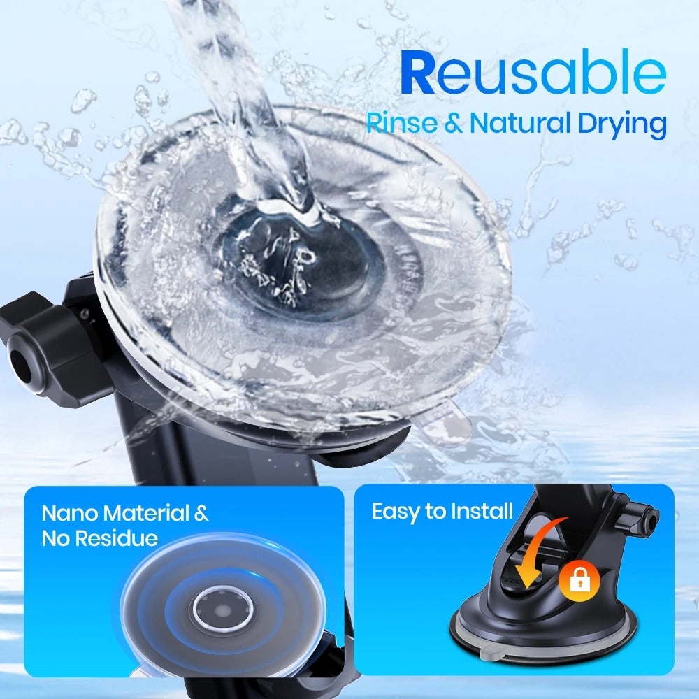 TOPK Magnetic Car Phone Holder Mount For Magsafe IPhone15 Pro Max Single-Hand Operation Metal Hook Magnetic Phone Holder for Car