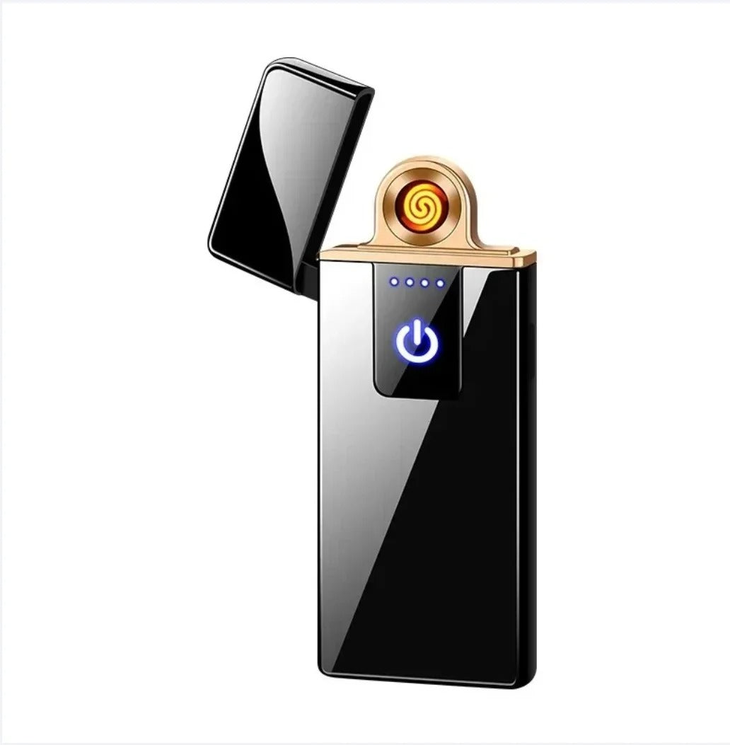 2025 New Transparent Shell Double Arc USB Electronic Lighter TYPE-C Fast Charge COB Lighting Plasma Lighter Electric Waterproof